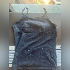 sparkly black going out top